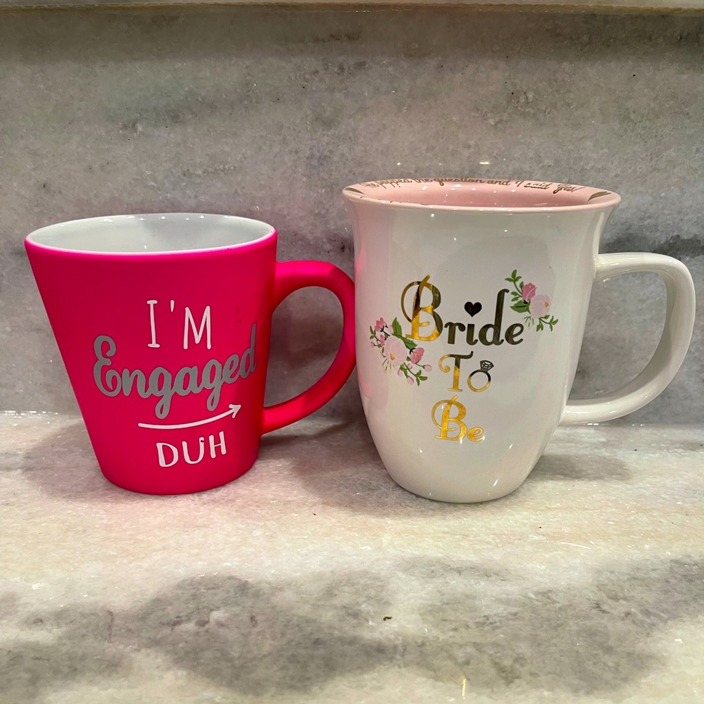 Engagement mug gift set